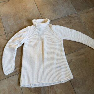 Rag & Bone Joseph Ivory Alpaca Blend Relaxed Fit Turtleneck Sweater NEW
